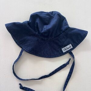 Flap Happy Dark Blue Kids Sun Hat